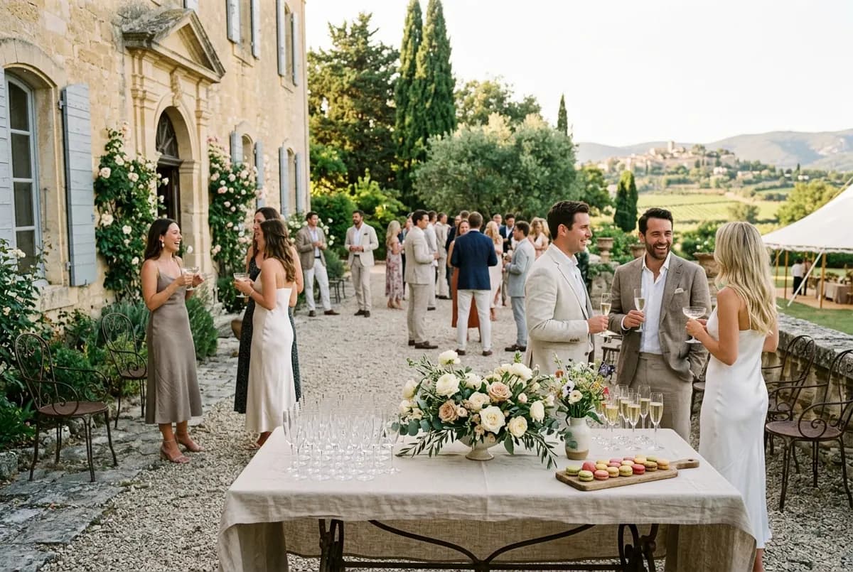 Le vin d'honneur — the in-between hour at every French wedding