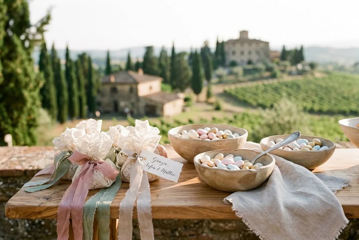 Confetti e bomboniere — the photo-rich rituals at the end of an Italian wedding