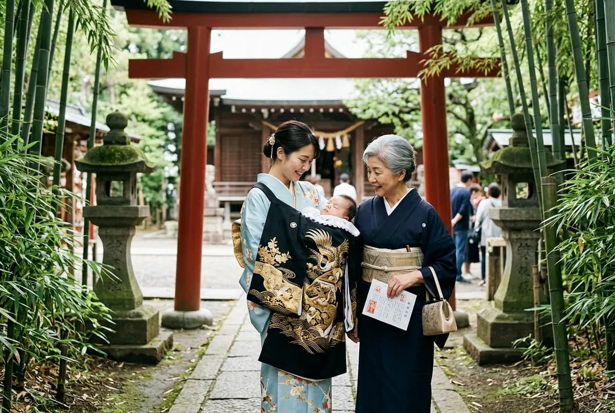 Omiyamairi (お宮参り) — Japan's first shrine visit and the photos grandparents bring home