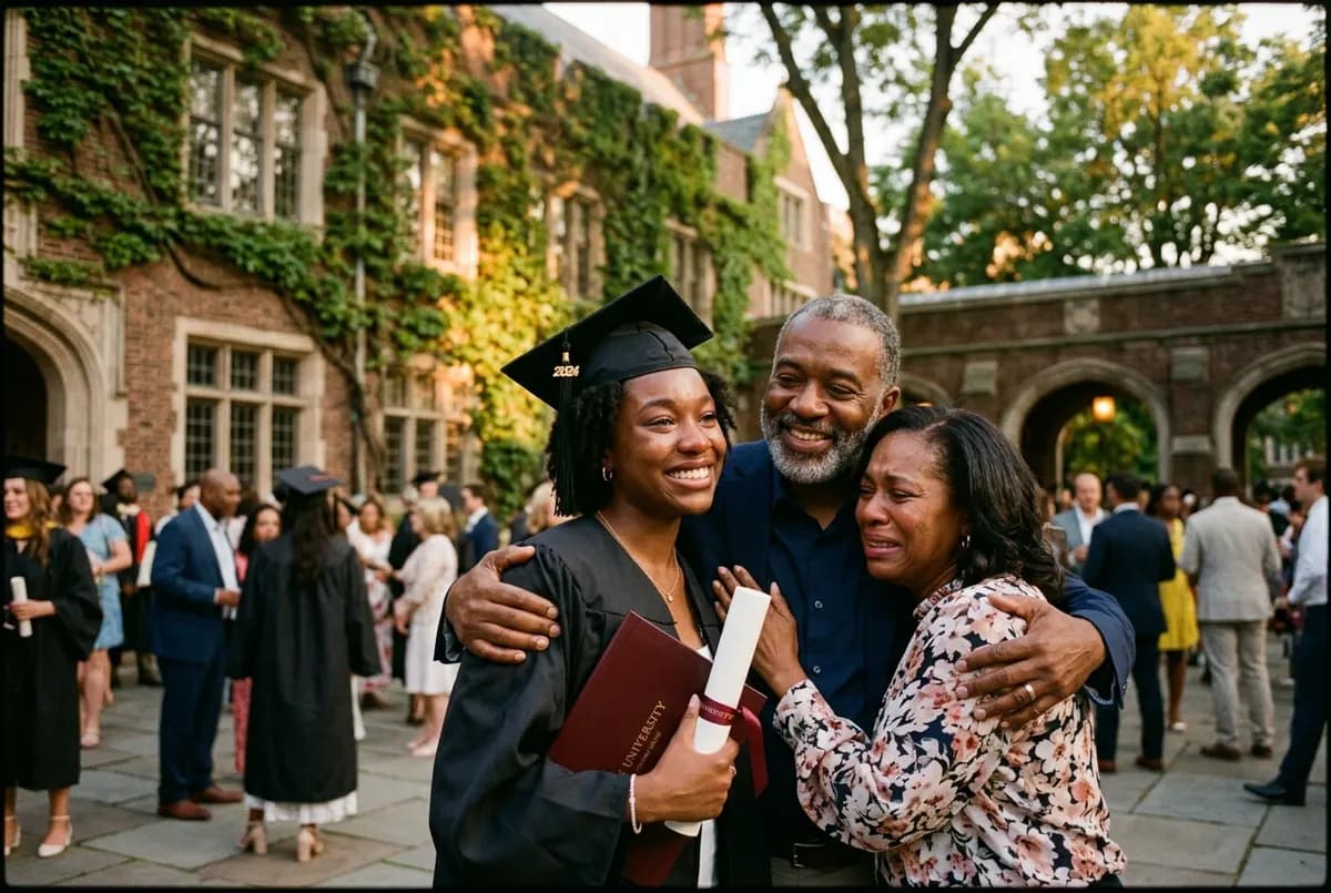 American graduation — capturing four years in one afternoon
