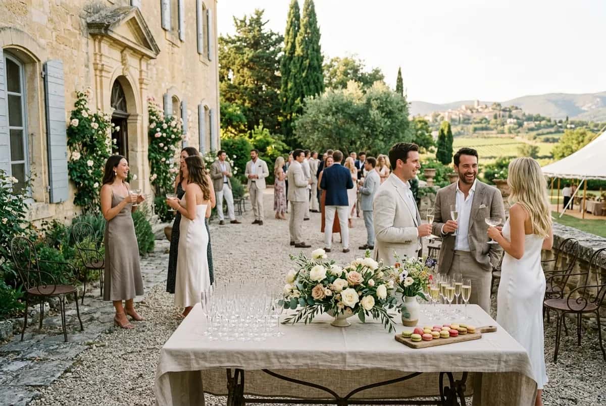 Le vin d'honneur — the in-between hour at every French wedding