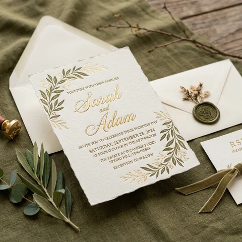 Household invitation and RSVP card