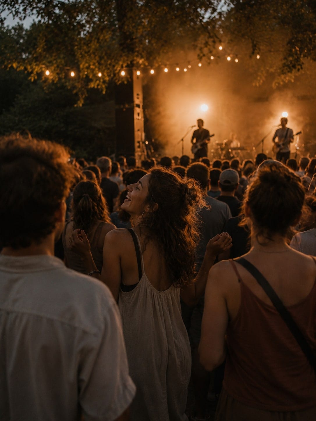 Audience at a live music event